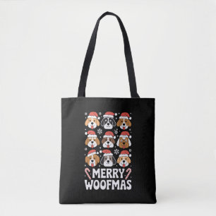 Dog Mama Christmas Merry Woofmas Hund Lover Tasche