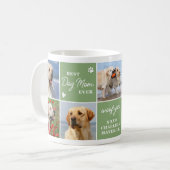 DOG MAMA Custom 7 Foto Collage Muttertag Kaffeetasse (Vorderseite Links)