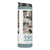 Dog Mama | Foto Grid Green Thermosbecher (Nach rechts gedreht)