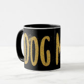 DOG-MAMA, Goldmedaille-Glitzer Tasse (Vorderseite Links)