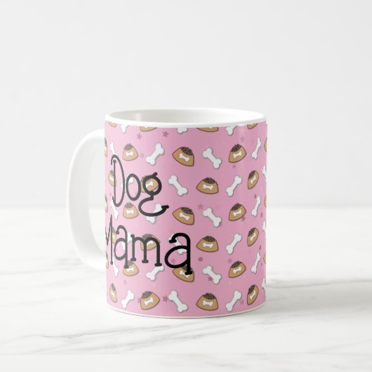 Dog Mama Kaffeetasse (Vorderseite Links)
