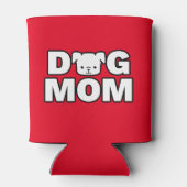 DOG-MAMA kann kühler (rot) werden Dosenkühler (Rückseite)