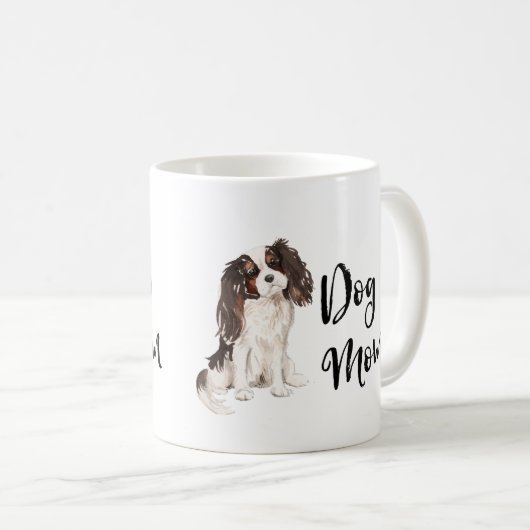 Dog Mama King Charles Spaniel Kaffeetasse (VorderseiteRechts)