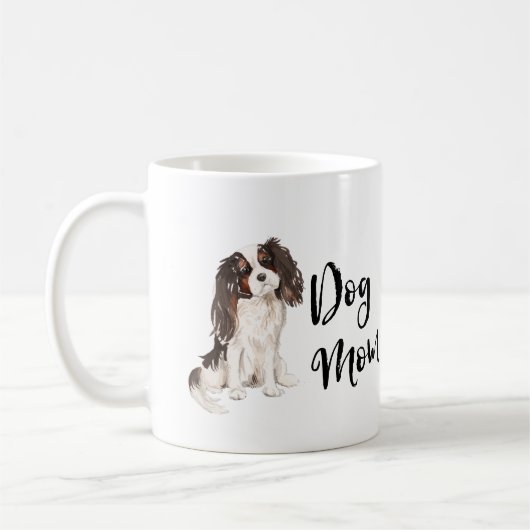 Dog Mama King Charles Spaniel Kaffeetasse (Links)