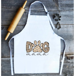 Dog Mama Leopard Schürze