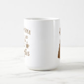 Dog Mama Mug – Fueled by Coffee & Cuddles – Brown Kaffeetasse (Mittel)