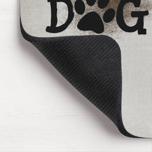 DOG-MAMA-Pawprints mit Dirt Mousepad (Ecke)