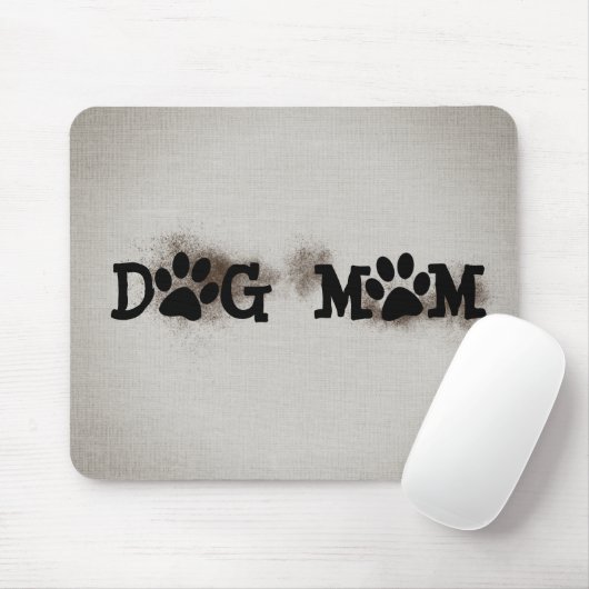 DOG-MAMA-Pawprints mit Dirt Mousepad (Mit Mouse)