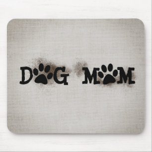 DOG-MAMA-Pawprints mit Dirt Mousepad