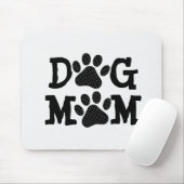 DOG MAMA Pawprints mit Polka Dots Mousepad (Mit Mouse)