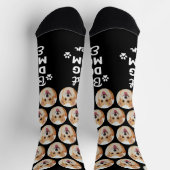 DOG MAMA Personalisiertes Niedliches Haustier Foto Socken (Oben)