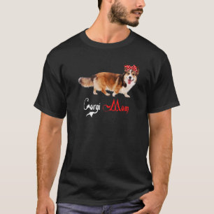 Dog Mama Puppy Mama Corgi T-Shirt