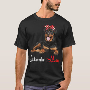 Dog Mama Puppy Mom Rottweiler Premium  T-Shirt