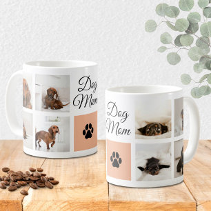 Dog-Mama PW Print 8 Fotos benutzerdefiniert Kaffeetasse