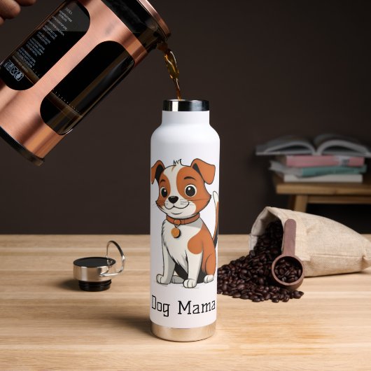 Dog Mama Stilvolle Wasserflasche Trinkflasche (Kaffee)