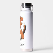 Dog Mama Stilvolle Wasserflasche Trinkflasche (Rückseite)