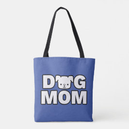 DOG MAMA Tote Beutel (blau) Tasche