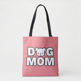 DOG MAMA Tote Beutel (rosa) Tasche