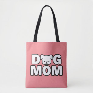 DOG MAMA Tote Beutel (rosa) Tasche