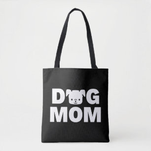 DOG MAMA Tote Tasche (schwarz)