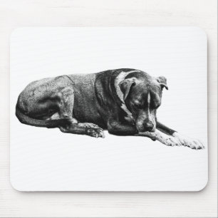 Dog-Maus-Pad der schattierten Erholung Mousepad