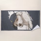 Dog Max Beach Handtuch (Vorderseite)