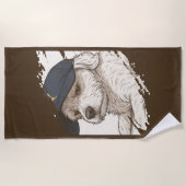 Dog Max Beach Handtuch (Vorderseite)