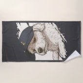Dog Max Beach Handtuch (Vorderseite)