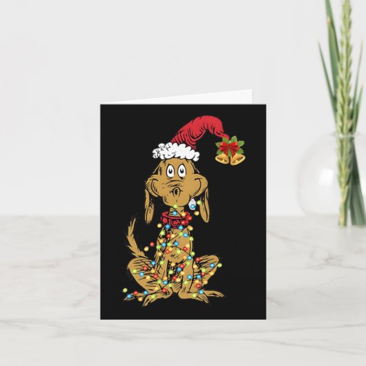 Dog Max Christmas Funny Xmas Geschenk Karte (Vorderseite)