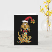 Dog Max Christmas Funny Xmas Geschenk Karte (Gelbe Blume)