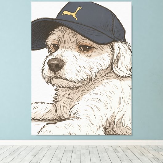 Dog Max Leinwanddruck (Insitu (Holzboden))