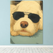 Dog Max Leinwanddruck (Insitu (Holzboden))