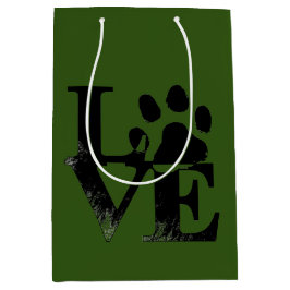 Dog Medium Geschenktasche Mittlere Geschenktüte