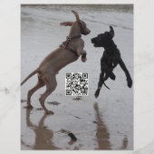 dog meetup tear-off flyer template (Hinten)