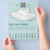 dog meetup tear-off flyer template (Hand)