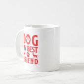 Dog mein bester Freund Kaffeetasse (Vorderseite Links)