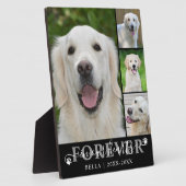 Dog Memorial 4 Foto Forever in unseren Herzen Fotoplatte (Seite)