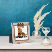 Dog Memorial Brown Tones Fotoplatte (InSitu)