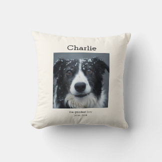 Dog Memorial Cushion Pet Remembrance Throw Pillow Kissen