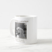 Dog Memorial FOTO Keepake Gift - Text hinzufügen Kaffeetasse (Vorderseite Links)