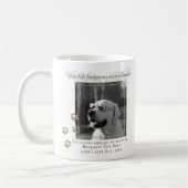 Dog Memorial FOTO Keepake Gift - Text hinzufügen Kaffeetasse (Links)