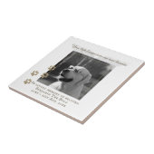 Dog Memorial Foto Plaque Keramik Tile mit Text Fliese (Seite)