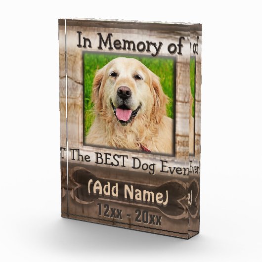 Dog Memorial Fotoblock (Rechts)