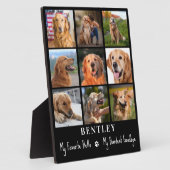 Dog Memorial Gift Pet Loss Custom 9 Foto Collage Fotoplatte (Seite)