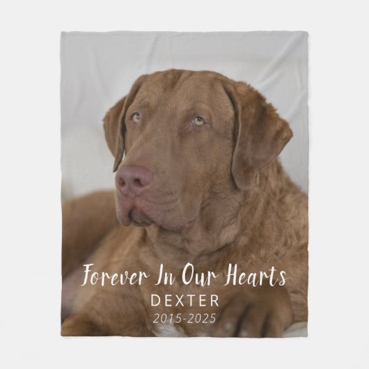 Dog Memorial Gift | Pet Loss Keepsake Fleece Blank (Vorderseite)