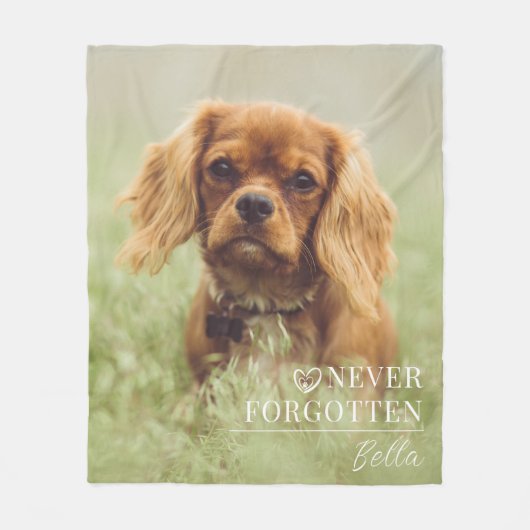 Dog Memorial Gift | Pet Loss Keepsake Fleece Blank (Vorderseite)