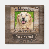 Dog Memorial Magnet (Vorne)