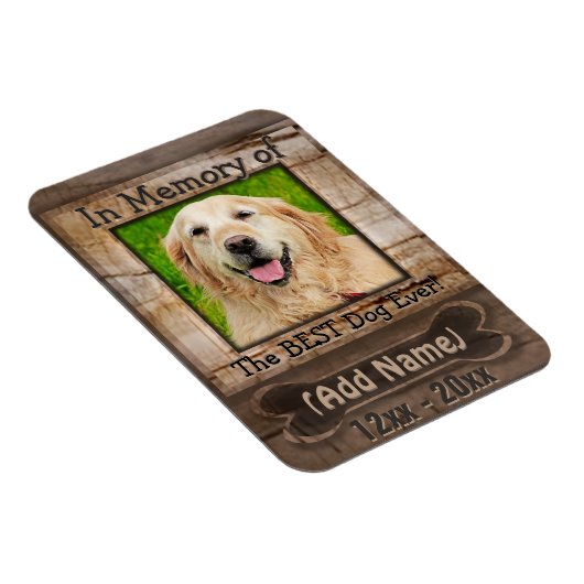 Dog Memorial Magnet (Rechte Seite)
