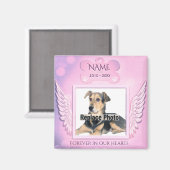 Dog Memorial Magnet (Vorderseite/Rückseite)