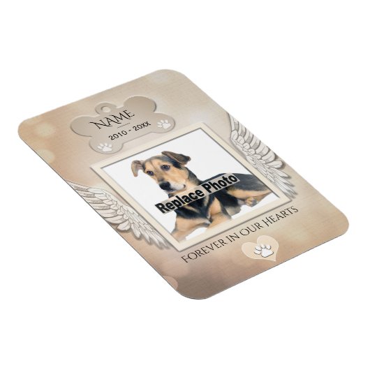 Dog Memorial Magnet (Rechte Seite)